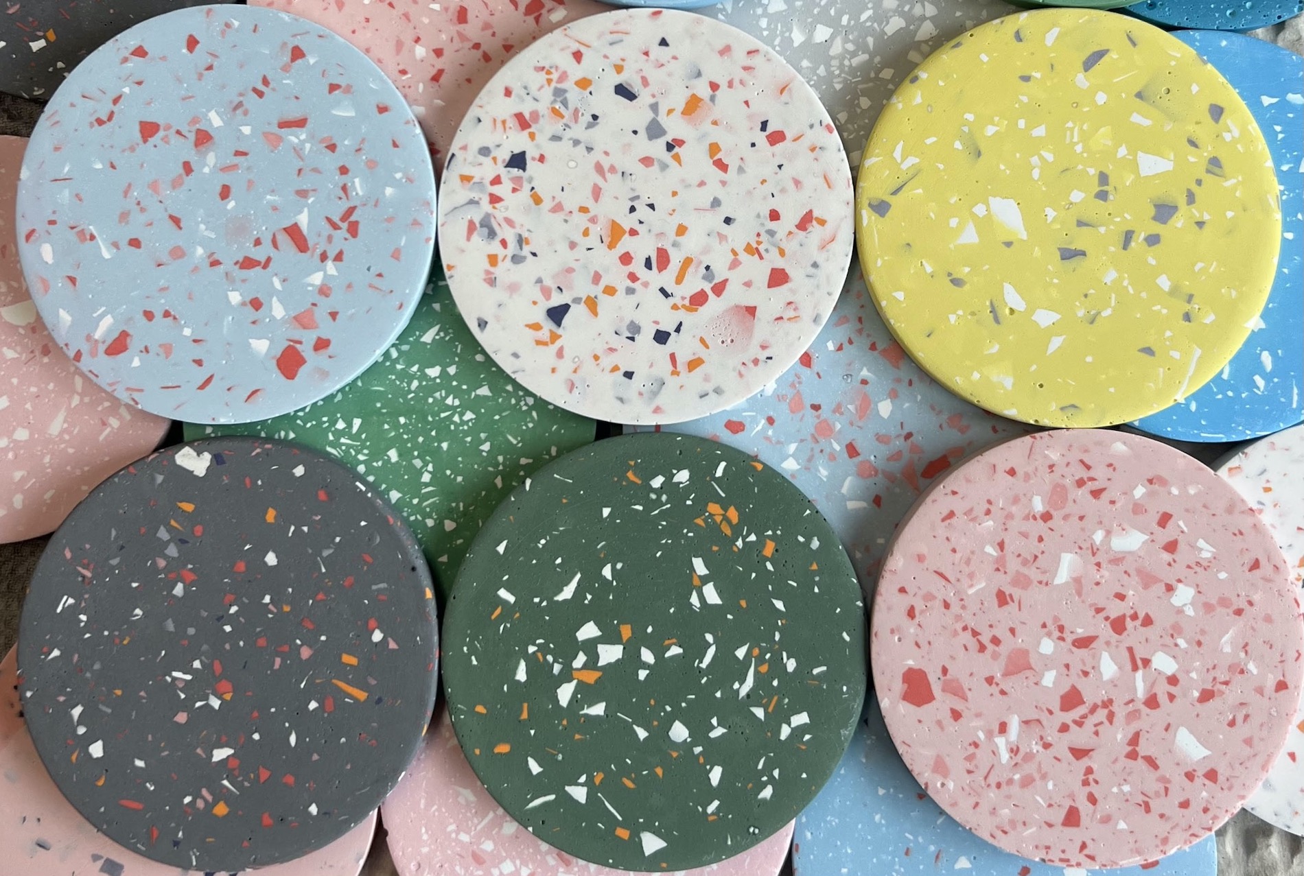 Jesmonite Terrazzo Coaster Workshop